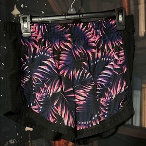 Athletic Works Swimming Shorts with Pink & Blue Tropical Print
